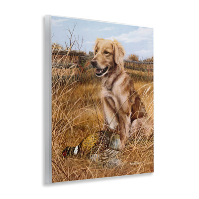  Art mural, "Chien de chasse et faisan" par Kevin Daniel