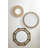 Augustine Solid Wood Round Wall Mirror