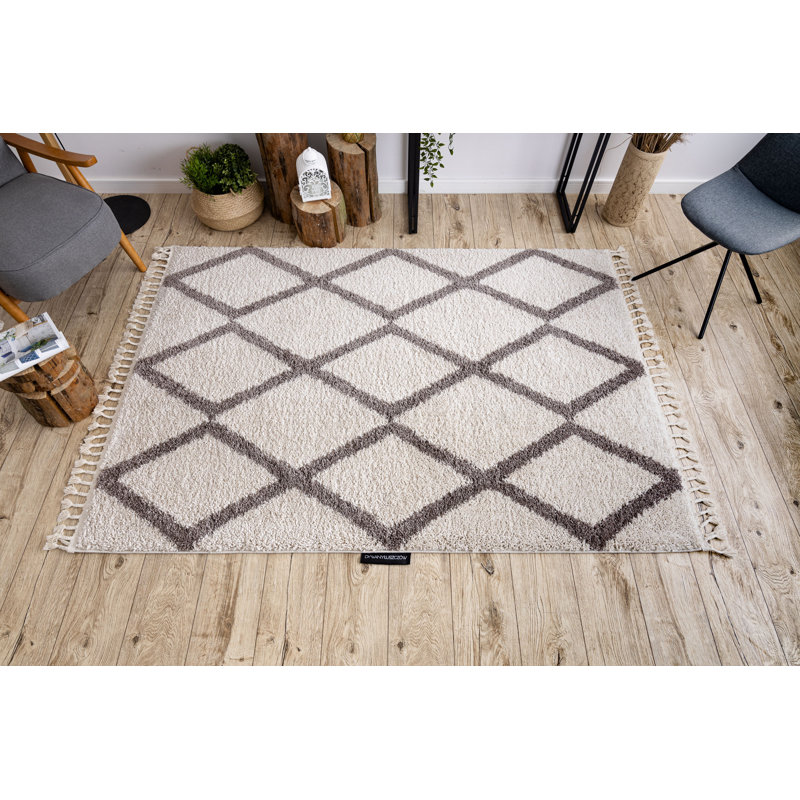 Berber Geometric Area Rug, Rectangle 200 x 290cm
