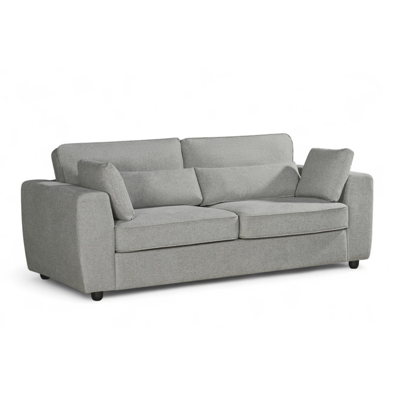 Chenille Sofa, Light Grey, 3