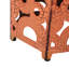 2 tables d'appoint, tables en fer orange pour l'intérieur et l'extérieur, P 14,51 po x l 12,34 po et H 12 po 10,50 po 18,25 po, aucun assemblage requis, décoration extérieure intérieure, P 14,51 po x l 12,34 po x H 12 po D-1439213687