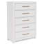 Commode 5 tiroirs Lana