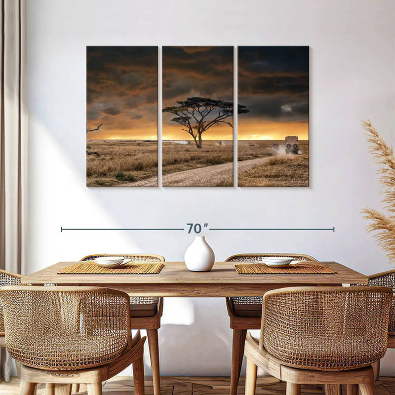 Harnek Lone Tree sur terre ferme, H 36 po x l 57 po