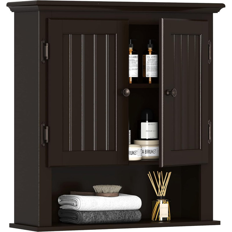 Armoire de salle de bain murale Jesusita, Espresso
