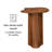 Paloma Solid Wood Asymmetrical End Table-767021695