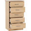 Nevada 5 Drawer Narrow Chest-1378679586