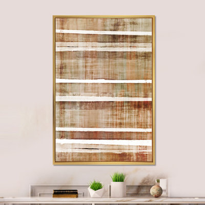 Colorfields dans des tons de rouge et de beige - Art mural moderne et contemporain sur toile