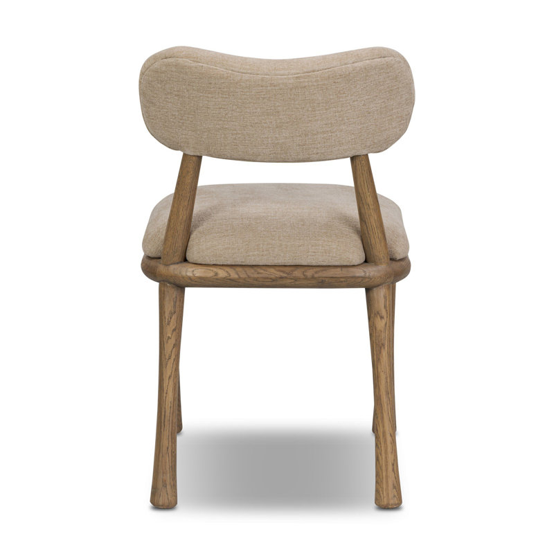 Juna Upholstered Dining Chair, Smoked Oak, Natural
