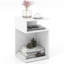 Ebern Designs S-shaped Side Table For Small Space Morden End Table W/s-shaped Frame White