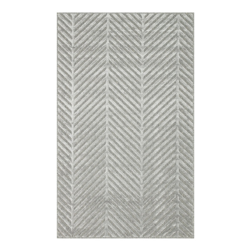 Luxurious Grey Hall Carpet, 3.3 x 6.6 Feet | 100% Wool & Viscose, Pile Height: 0.3 Inches, 1.1 Lbs/Sq Ft | 256,000 Thread Points, Durable & Easy to Clean | Ideal for Living Room & Entryway Decor