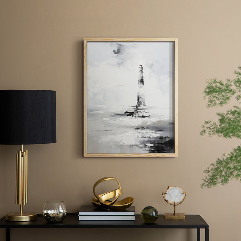 NAUTICAL Series Dxxxxi, reproduction encadrée - bois massif, Naturel, H 11 po x l 9 po