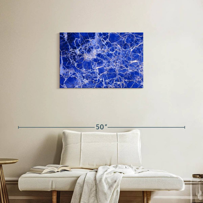 Abstrait bleu marbré Avery
