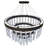 Altamese 60 - Light Steel LED Tiered Chandelier