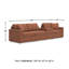 Canapé modulaire 4 pièces avec console de rangement Chobanyan-785597817
