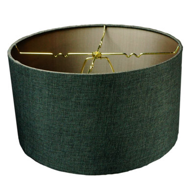 Abat-jour tambour en lin 14 "