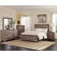 Ensemble de chambre à coucher 3 pièces avec commode taupe délavé Andice-70773756