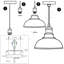 Reiner 1 - Light Bronze Dome Pendant