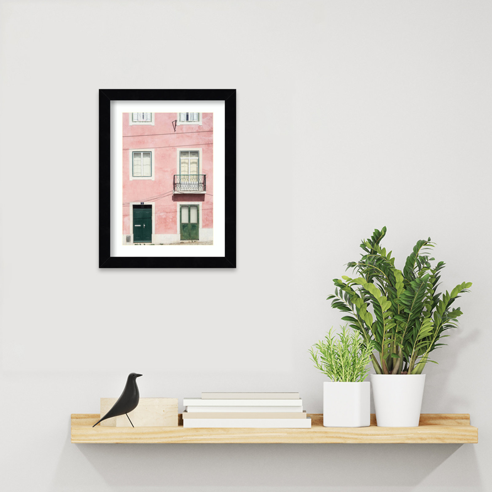 Daisey "Pink Parade" Print, Black, 13" H x 10" W