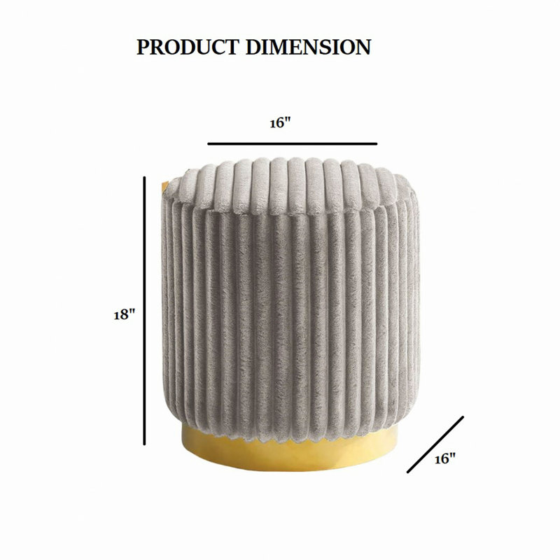 Tabouret décoratif rond 1pc