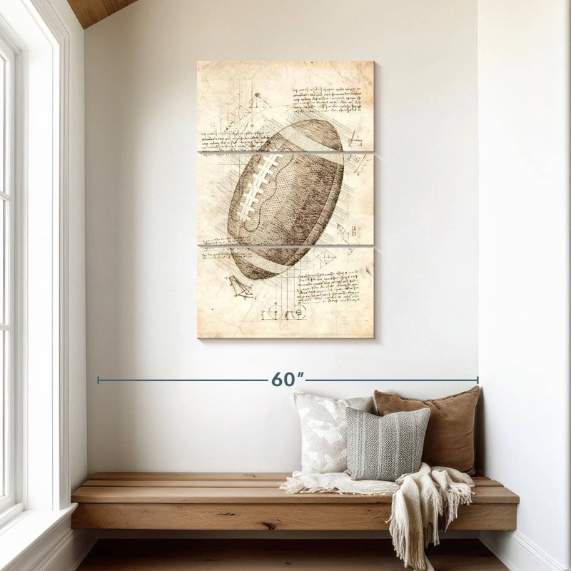 Football américain, H 45 po x l 28 po