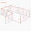 Structure de lit en métal avec clôture et porte-1022987514-1022987517