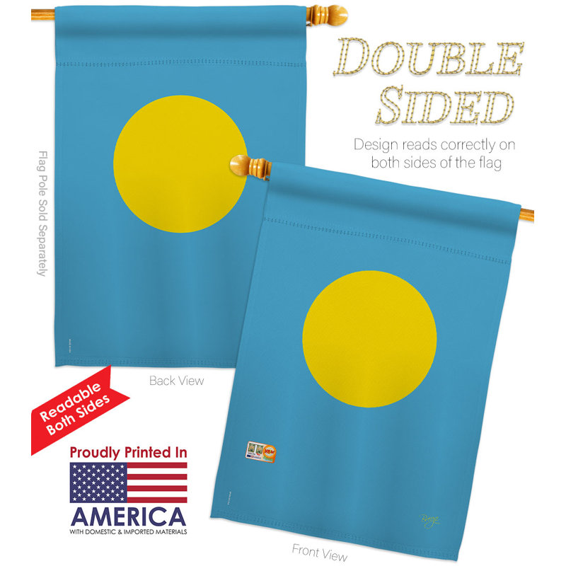 Ensemble de drapeaux en polyester 2 côtés 40 x 28 po