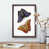 Walnut Framed