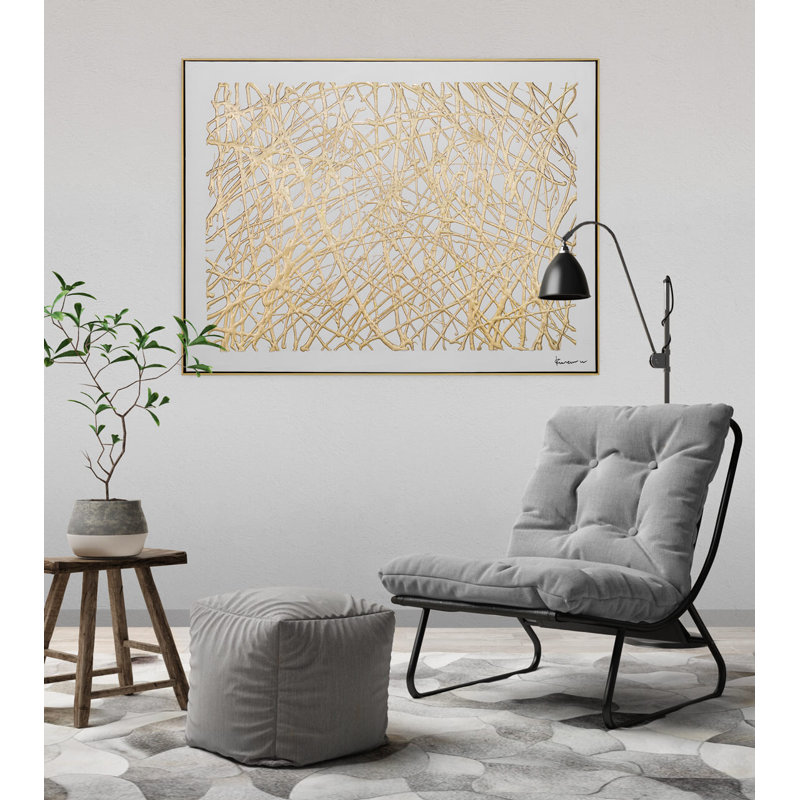 Lines of Fate Hand Painted Acrylic Painting