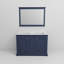 Meuble-lavabo double Rich avec comptoir en quartz et miroir-934391660