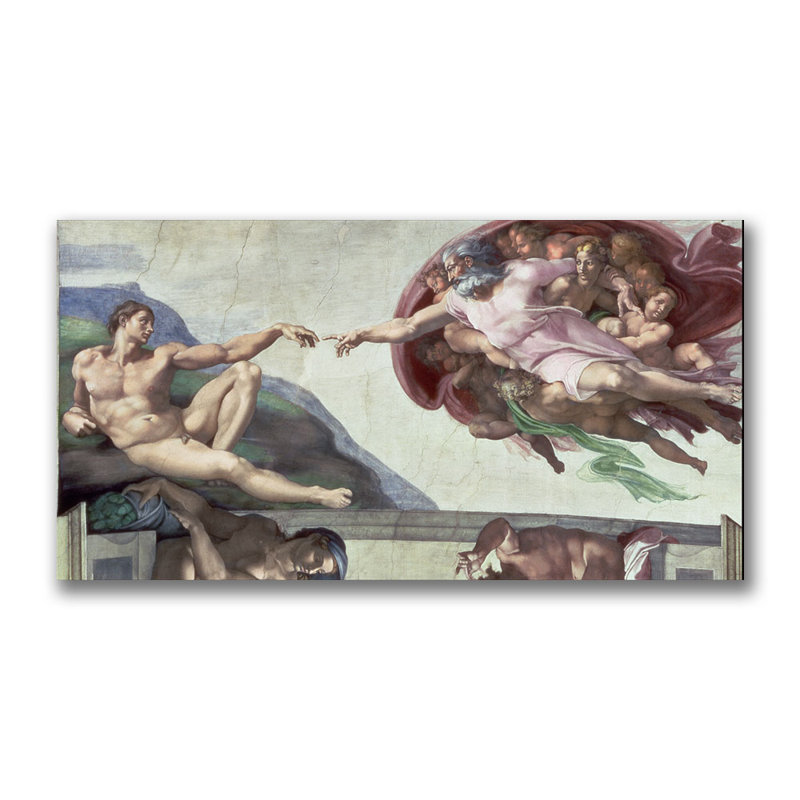 Michelangelo - Print on Canvas, 12" H x 24" W x 2" D