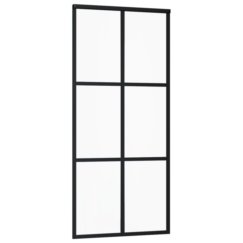 Nottaway Glass Sliding Door, 205cm H x 90cm W x 2cm D