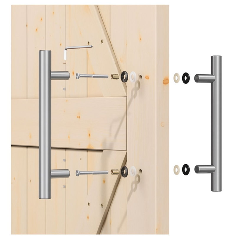 Steel Handle/Pull, Brushed Steel