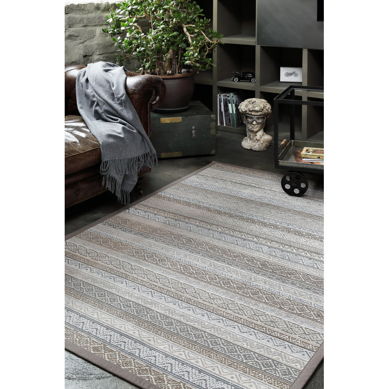 Mansbury Geometric Hand Woven Area Rug, Rectangle 140 x 200cm