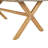 Cascade Rectangular Wicker Dining Table with Solid Wood Legs