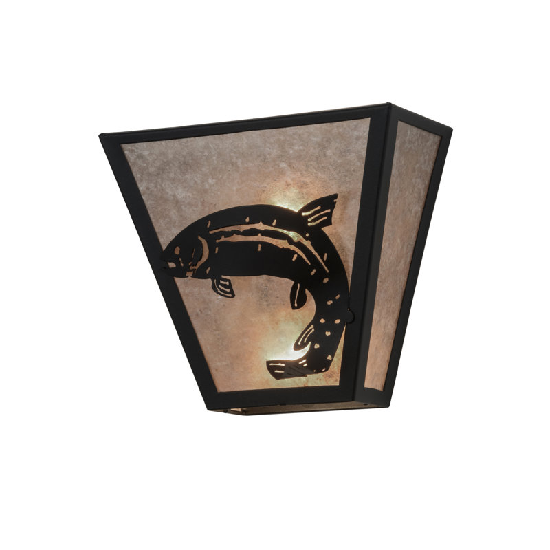 Rustic Lodge Flush Mounted Sconce