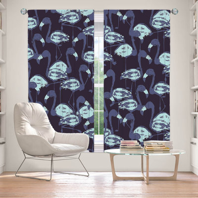 Paire de rideaux obscurcissant en polyester Evalinde