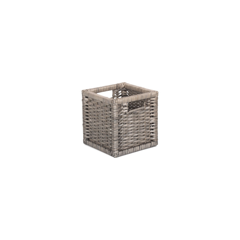 Wicker Willow Storage Basket, 23cm H x 23cm W x 23cm D