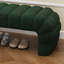 Banc en chenille moderne avec repose-pieds capitonné en chenille Modern-404281011