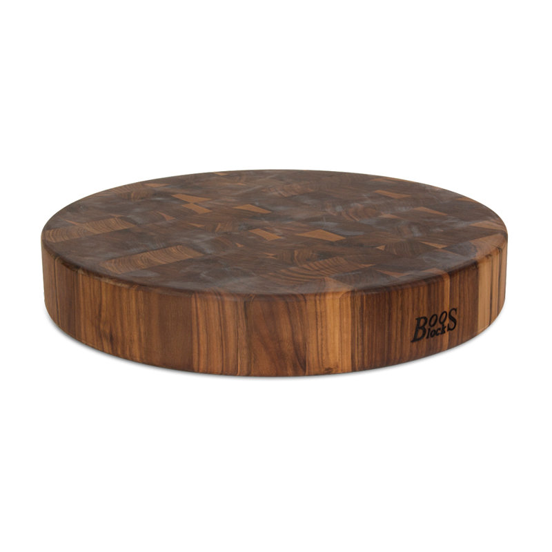 BoosBlock® 3" End Grain Walnut 18" Round Chopping Block