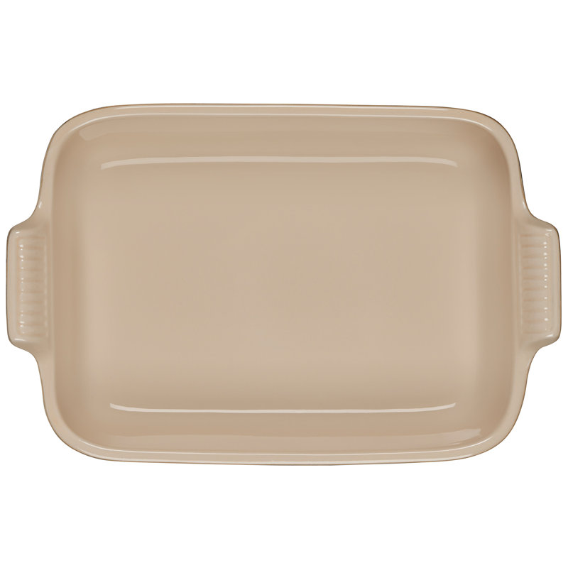 Le Creuset Stoneware Heritage Rectangular Dish, Cerise, 4 qt.