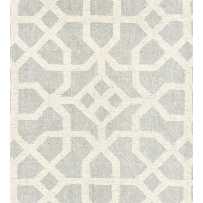 Modern Luxury Lattice Fabric, Mineral/Greige
