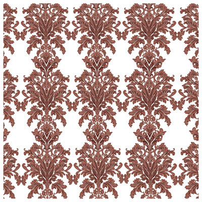 Brown Damask Pattern Comforter