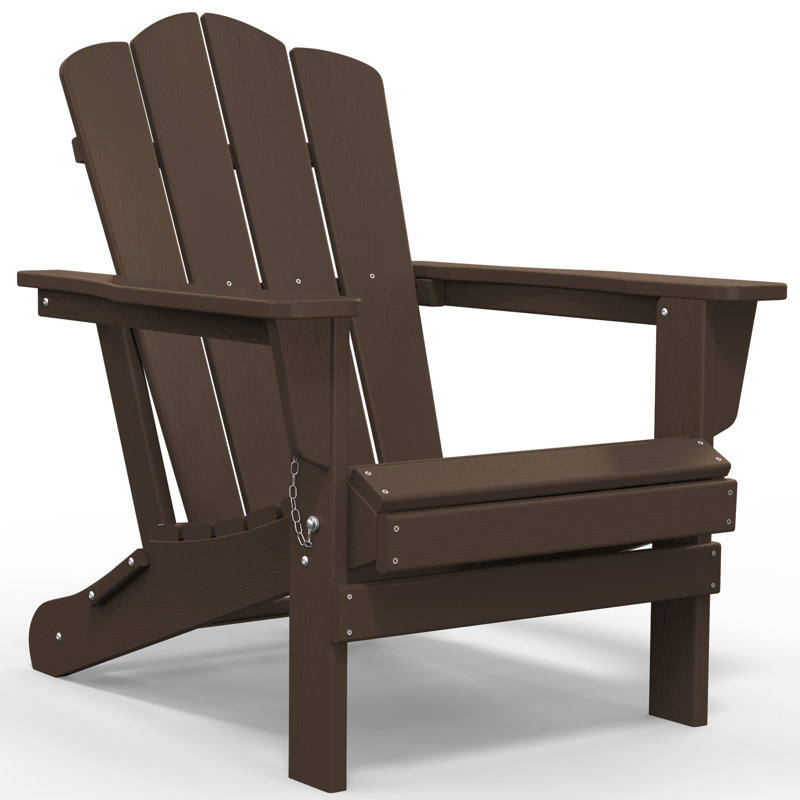 Chaise Adirondack pliante Delman, Café