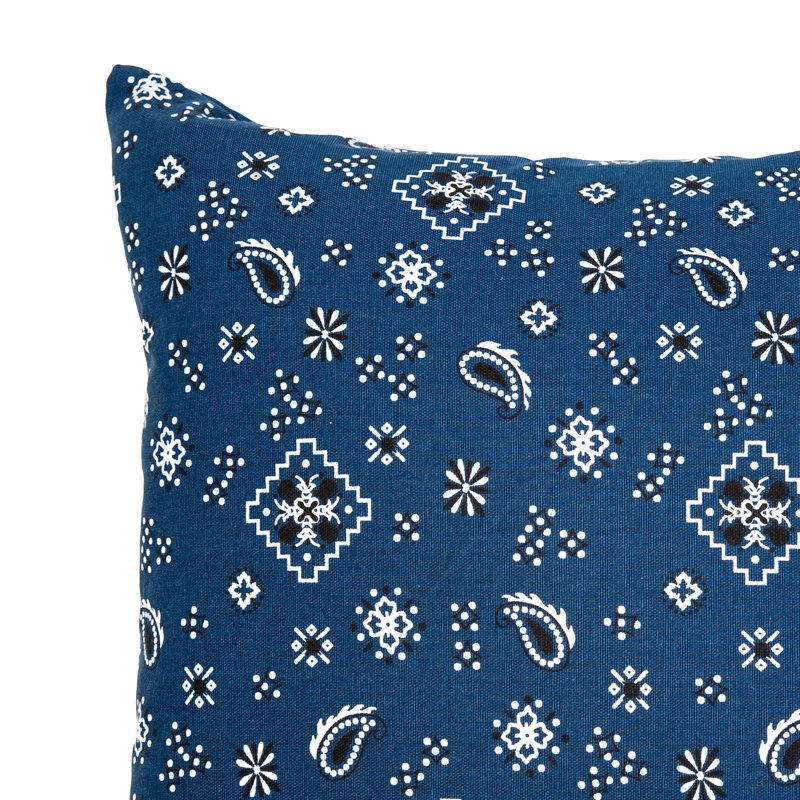 Allen Lumbar Rectangular Pillow Cover & Insert, Navy, 14" x 48"