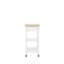 Clio Solid Wood Top Kitchen Cart