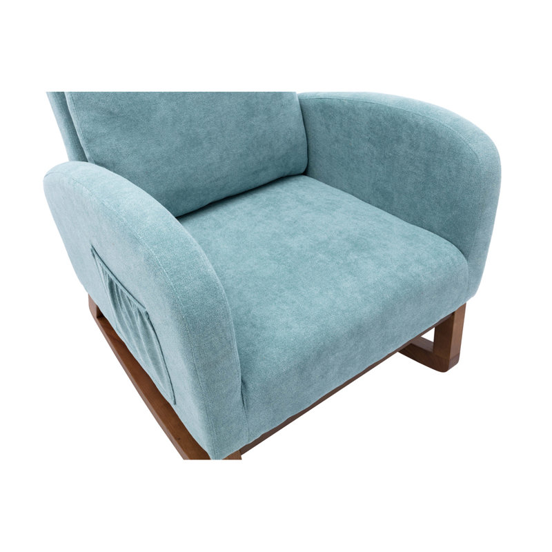 Méridienne de 21,7 po de largeur, Mélange de polyester bleu