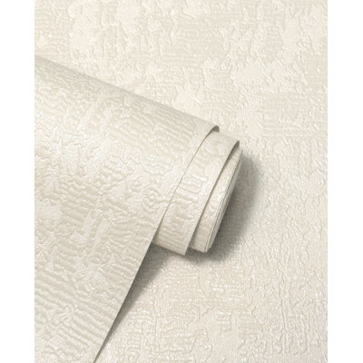 Gianni Florian Plain Textured Heavyweight Vinyl Wallpaper