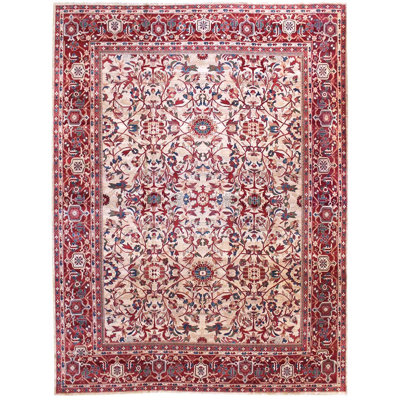 Tapis unique brun / chameau / rouille tissé à la main de style Sultanabad de 14 pi 3 po x 17 pi 8 po Turkman
