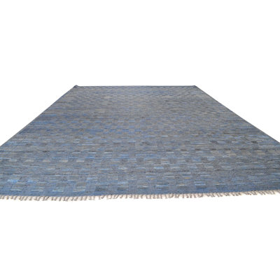 Hand Knotted Wool Geometric Rug