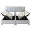 Très grand lit plateforme tapissier avec système de rangement hydraulique-478116728